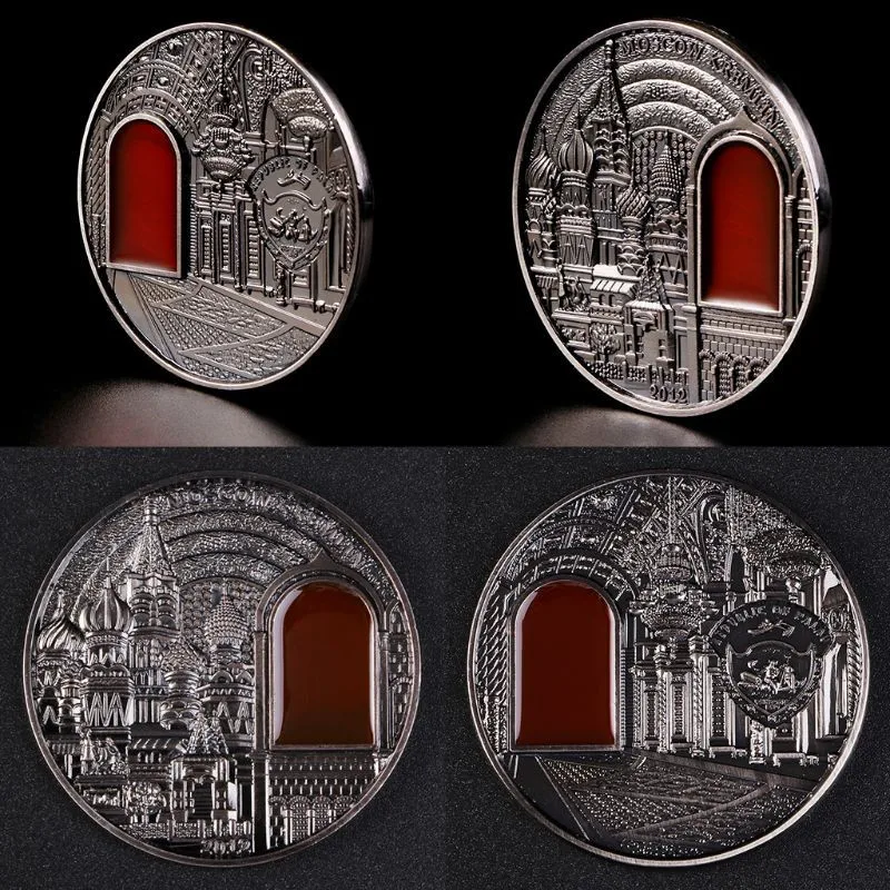 Kremliaus Antikvariniai Spalvos Medalis Amatų Palau 2012 Mineralinių Meno premiją pelnęs Progines Monetas Nuotrauka 2