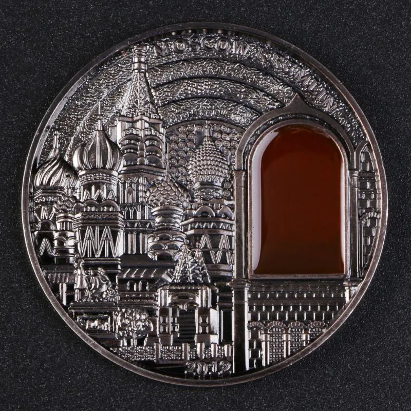 Kremliaus Antikvariniai Spalvos Medalis Amatų Palau 2012 Mineralinių Meno premiją pelnęs Progines Monetas Nuotrauka 3