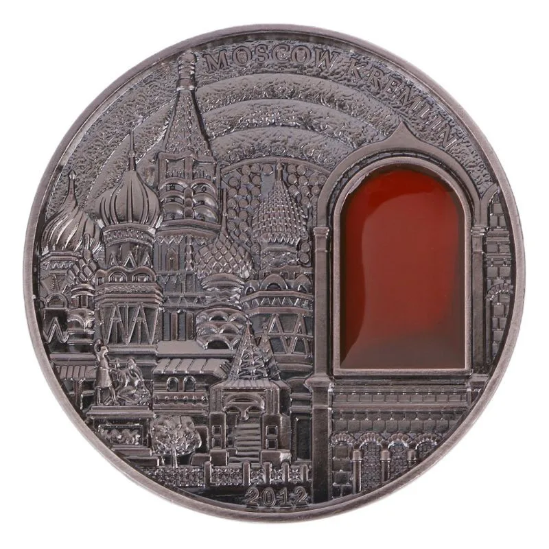 Kremliaus Antikvariniai Spalvos Medalis Amatų Palau 2012 Mineralinių Meno premiją pelnęs Progines Monetas Nuotrauka 4