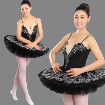 juoda Profesionalių Baleto Mdc Mergaičių Gimnastikos Šokių Suknelė Suaugusių Gulbių Ežeras Kostiumas Baleto Triko Moterims Vaikas Baleto Suknelė