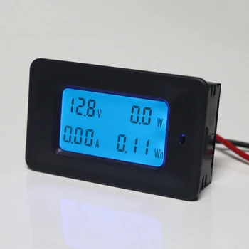 20A/50A/100A LCD 4 1 DC Įtampa Srovės Elektros Energijos Skaitiklis Voltmeter Ammeter Gabaritas Amperimetro Stebėti Perstūmimo