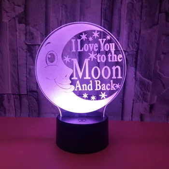 Kūrybos Mėnulis 3d Akių Apsaugos naktinė lempa vaiko Žaislas, Stalo Lempos Dekoratyvinis Gamintojas Didmeninės Stalo Lempa, Miegamojo