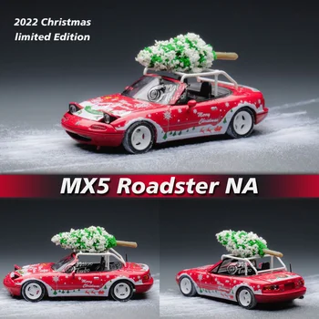 MicroTurbo 1:64 MX5 Eunos Roadster NA Kalėdų Dovana Riba Lydinio Diorama Automobilio Modelio Surinkimo Miniatiūriniai Carros Žaislas