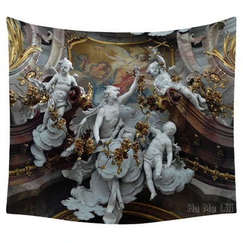 Renesanso Meno Judėjimas Win Tobulos Krikščionybės Nuostabi Europos Pastatų Freska Skulptūra Stiliaus Gobelenas