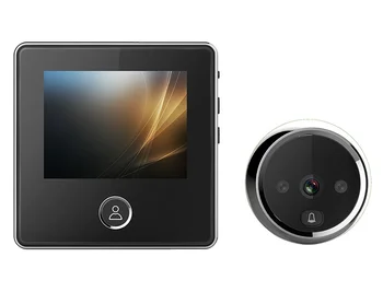 Namų Smart Doorbell Saugumo Durų Akutė Kamera Elektroninių Katės Akis ir HD Pikselių TFT Spalvotas Ekranas, Garso Durų Varpelis