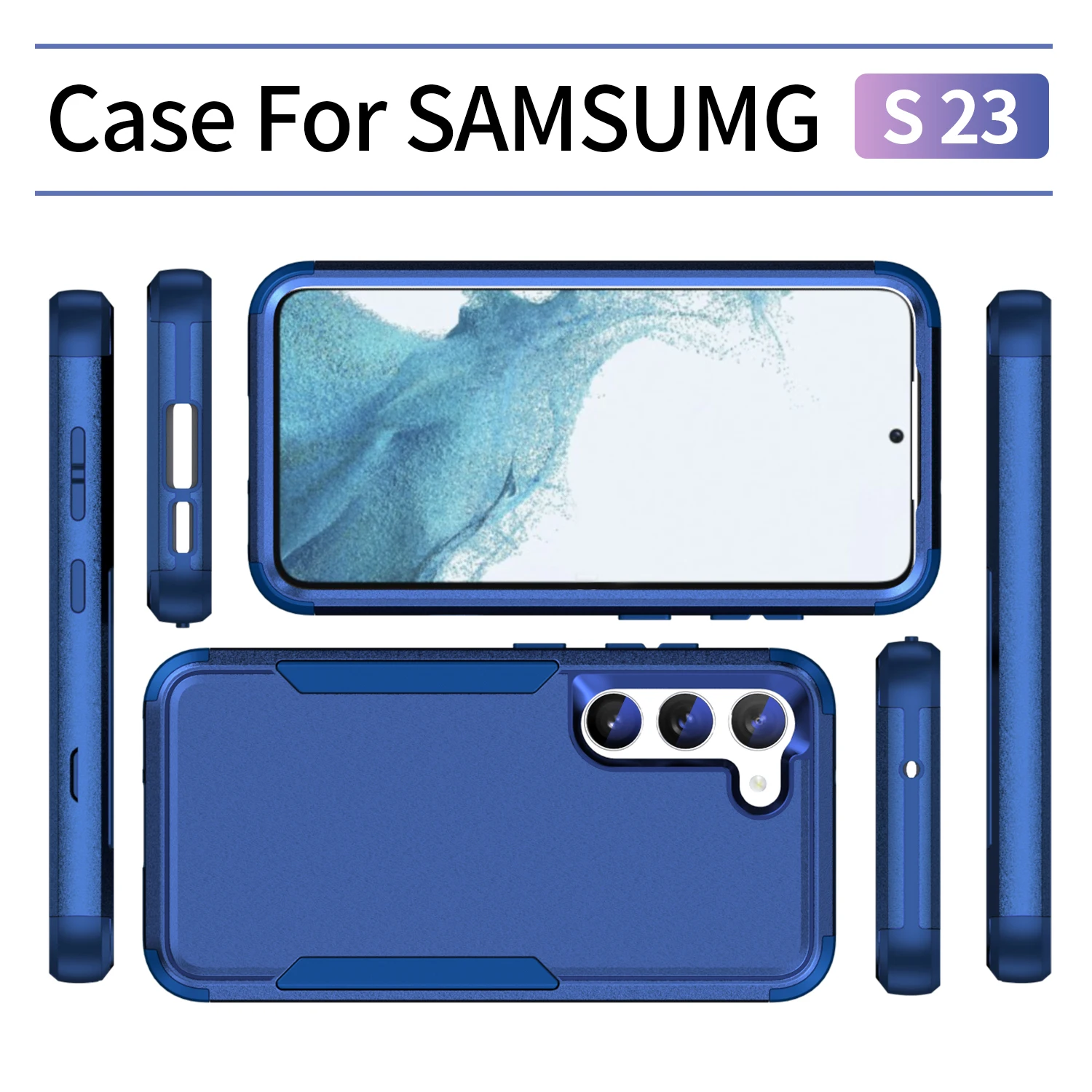 Apsaugos nuo kritimo Dual Layer 2 In 1 Šarvai Atveju, Samsung Galaxy S23 Ultra S22 Plius 5G S21 FE Hard Cover Telefono Krepšys Nuotrauka 3
