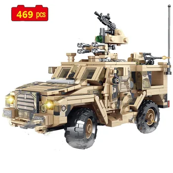 Karinės serijos Pasaulinio Karo armijos Pėstininkų šarvuotos assault vehicle kareivis SWAT 