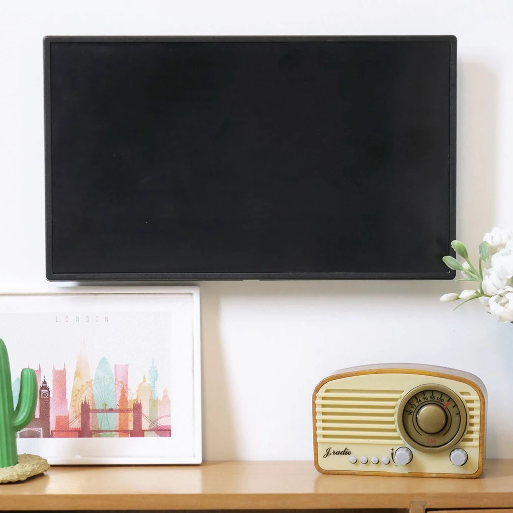 Platus Ekranas Televizijos Modeliavimas Flat-Panel-LCD TV Anti-scratch Apsimesti Žaisti Žaislai Nuotolinio Valdymo Namų Dekoro Sidabro Nuotrauka 3