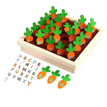 Morkų Derliaus Žaidimas Montessori Žaislai Morkų Derliaus Žaidimas, Daugiafunkcinis Montessori Dydis Rūšiavimo & Skaičiavimo Žaidimas 1--6