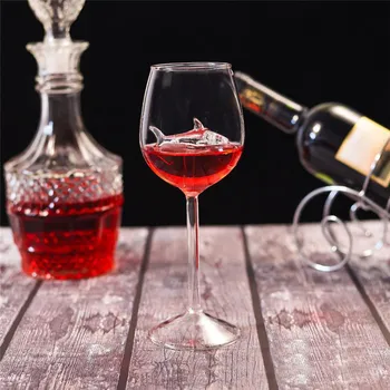 Stiklo Taurės Europos Krištolo, Ryklių Raudono Vyno Stiklo, Taurės vyno butelio Stiklo Aukšto Kulno Ryklys Raudonojo Vyno Taurės Vestuves Dovana