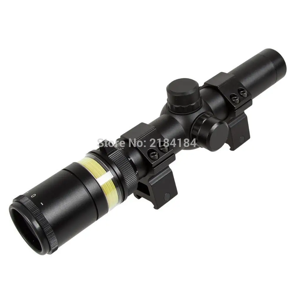 2018 NAUJA 1.5-6x24 Riflescope Žalia Optinio Pluošto Medžioklės Nemokamas Pristatymas Nuotrauka 2