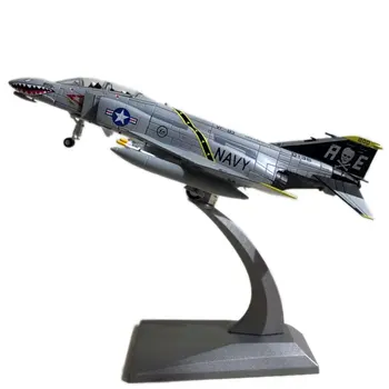 1/100 Masto Diecast Plokštumoje Modelis Žaislai F-4 Phantom II Interceptor Naikintuvas-bombonešis, lieto Metalo Karinių Orlaivių Žaislą Dovanų Berniukas