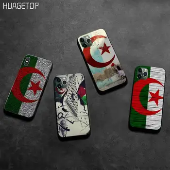 HUAGETOP Alžyras vėliavos Minkštos Gumos Telefono Dangtelį iphone 12 pro max 11 pro XS MAX 8 7 6 6S Plus X 5S SE 2020 XR atveju