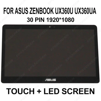 už Asus Zenbook UX360U UX360UA LCD+Touch skaitmeninis keitiklis Asamblėjos FHD 1920x1080 skydelis nešiojamas ekranas B133HAN02.7 30 PIN EDP