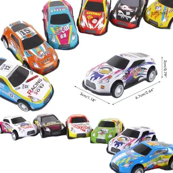Traukti Atgal Žaislas Automobilis Vaikų Alavo Automobilių Žaislas Mini Pocket 12 Lenktynių Transporto Priemonės, Žaislai, Metalo Trinties Žaislai Inercinės Transporto Priemonės, Sunkvežimiai Dovana