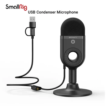 Smallrig Banga U1 USB Kondensatoriaus Mikrofonas, PC Kompiuteris KTV Radijo Braodcasting Dainavimo Įrašymo Universalus Priedai 3491